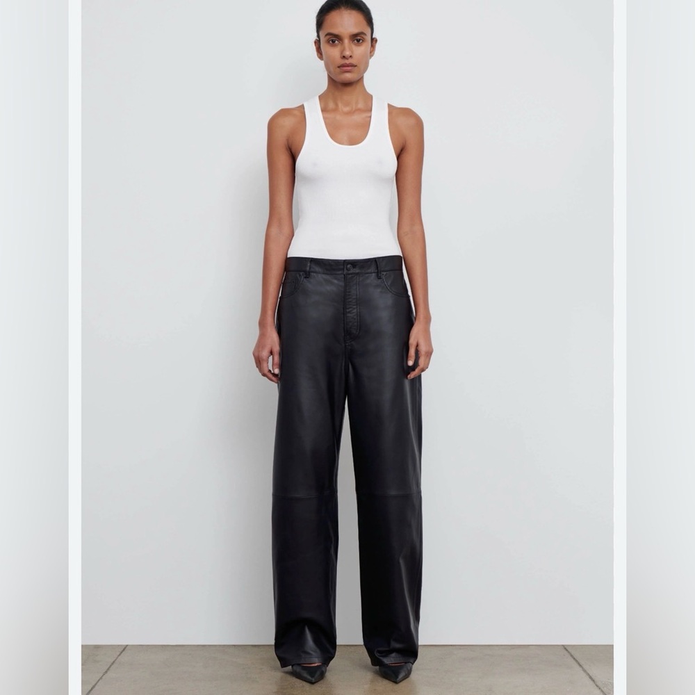 WARDROBE.NYC Black Wide Leg Pants